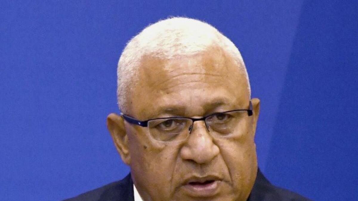 Former Fiji prime minister Frank Bainimarama