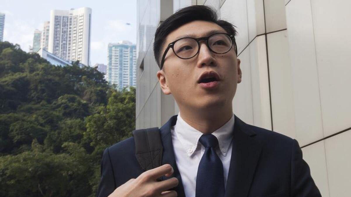 Hong Kong activist Edward Leung is free.