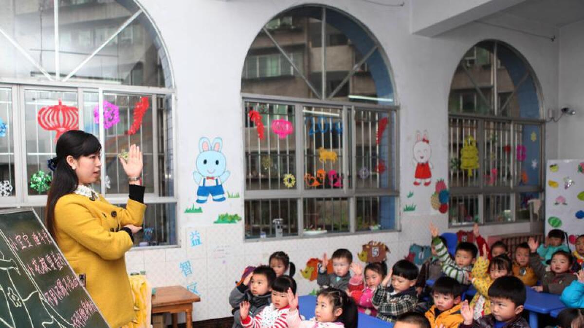 Children in a kindergarten in China. (file photo)