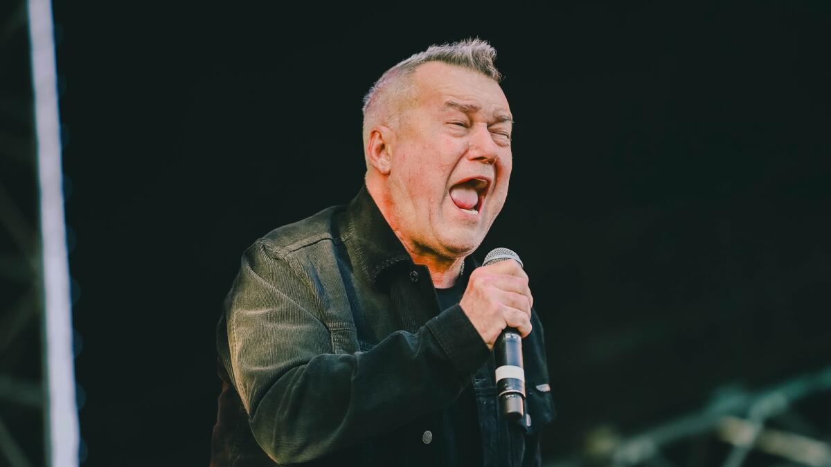 Jimmy Barnes performing at the Now & Forever concert 