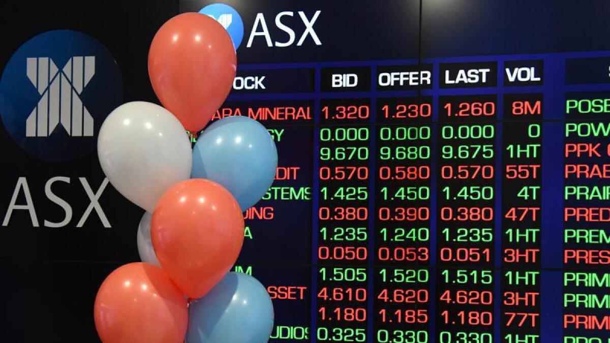 ASX signboards.