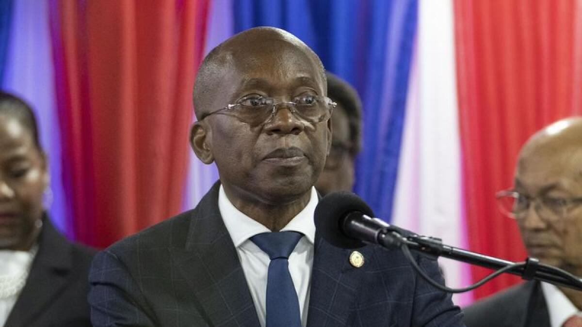 Haiti's Interim Prime Minister Michel Patrick Boisvert