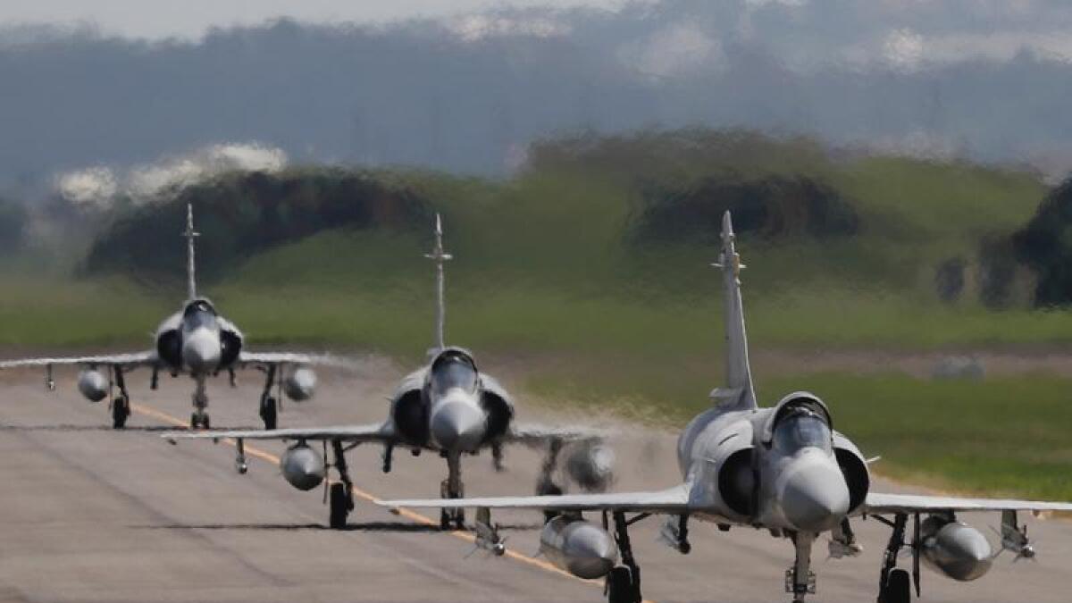 Three Taiwanese air force planes