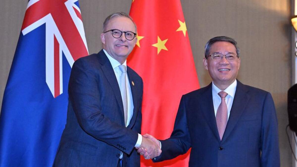 Anthony Albanese meets with Chinaâ€™s Premier Li Qiang
