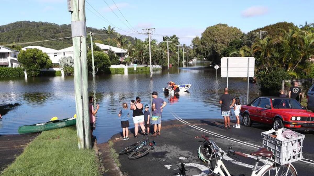 Flooding is seen in Cabarita, Northern NSW.
