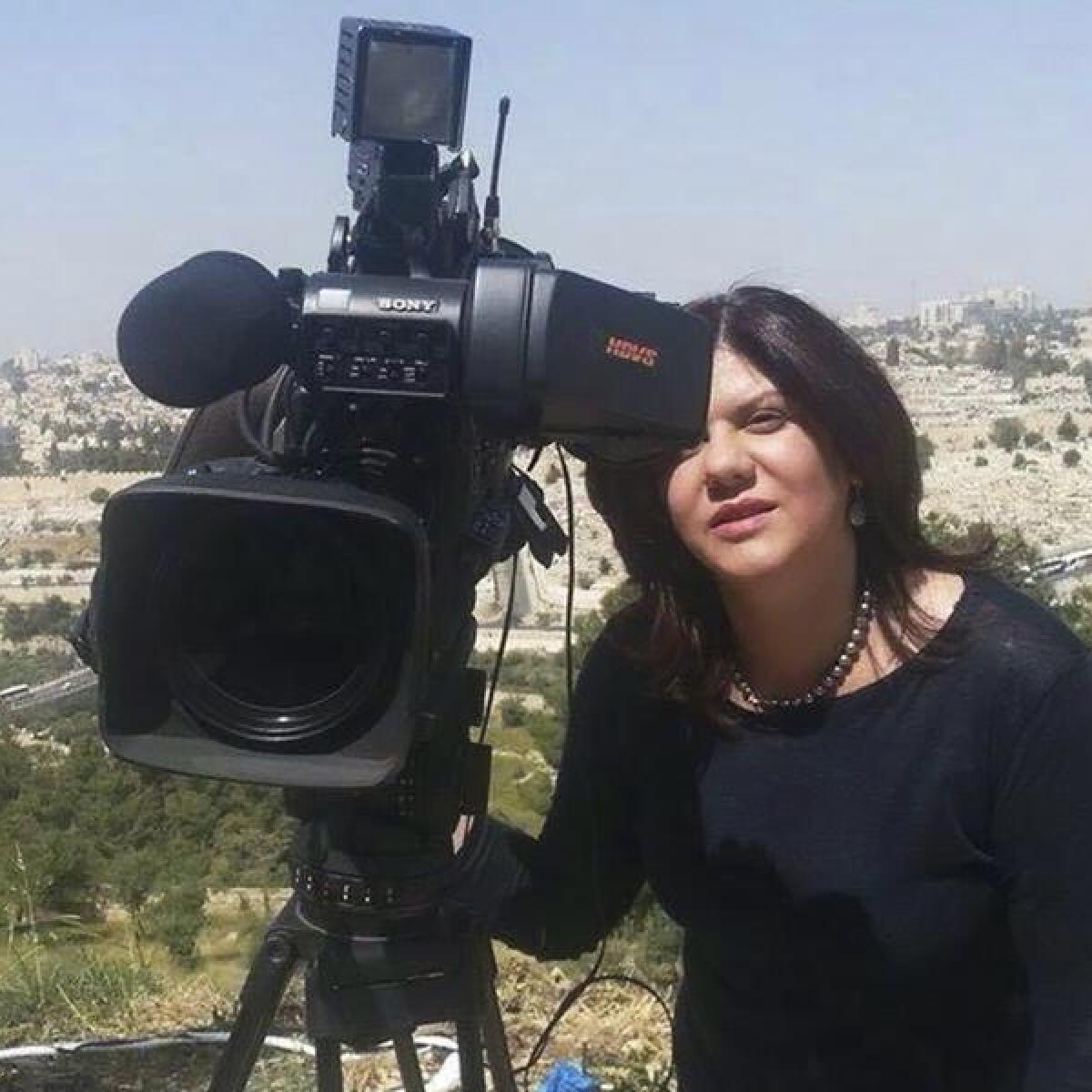 Palestinian-American reporter for Al Jazeera Shireen Abu Akleh.