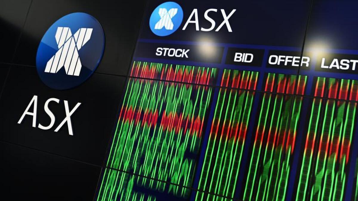 An ASX indicator board (file image) 