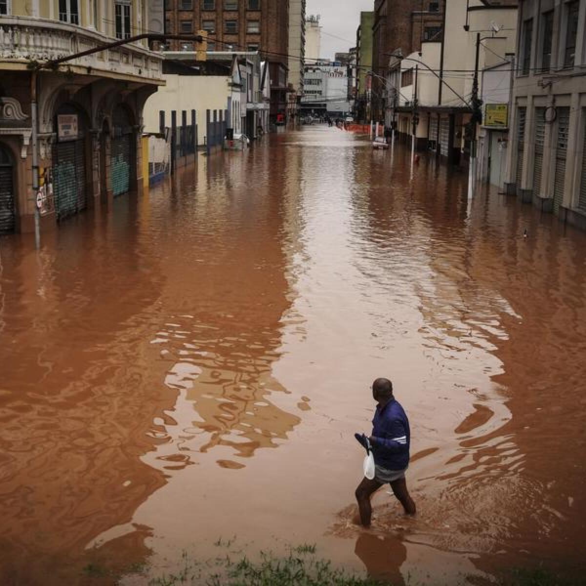 Flooding in Porto Alegre,, Brazil