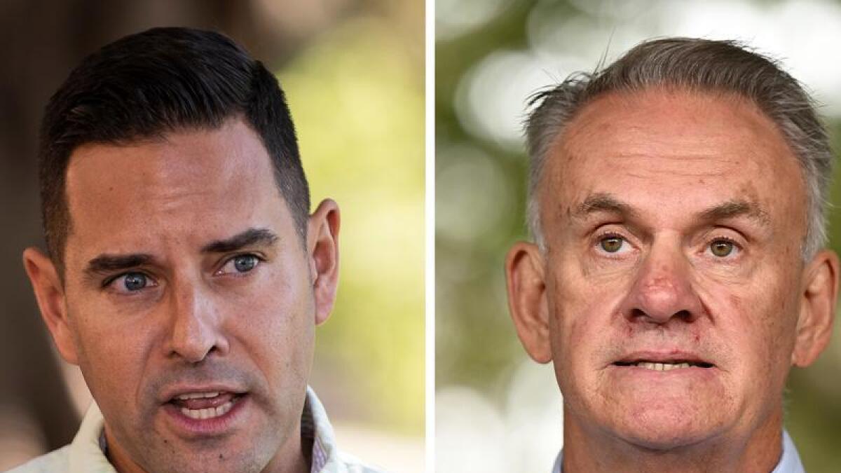 Alex Greenwich, left, and Marck Latham (right)