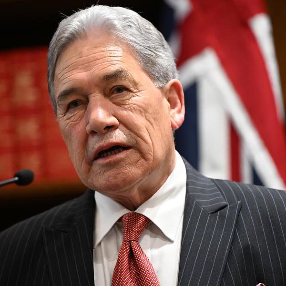 A file photo of Winston Peters 