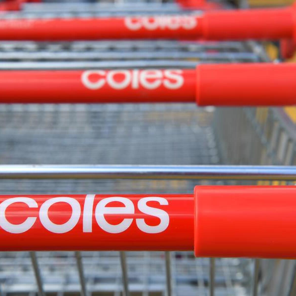 Coles Group shopping trolleys in Brisbane