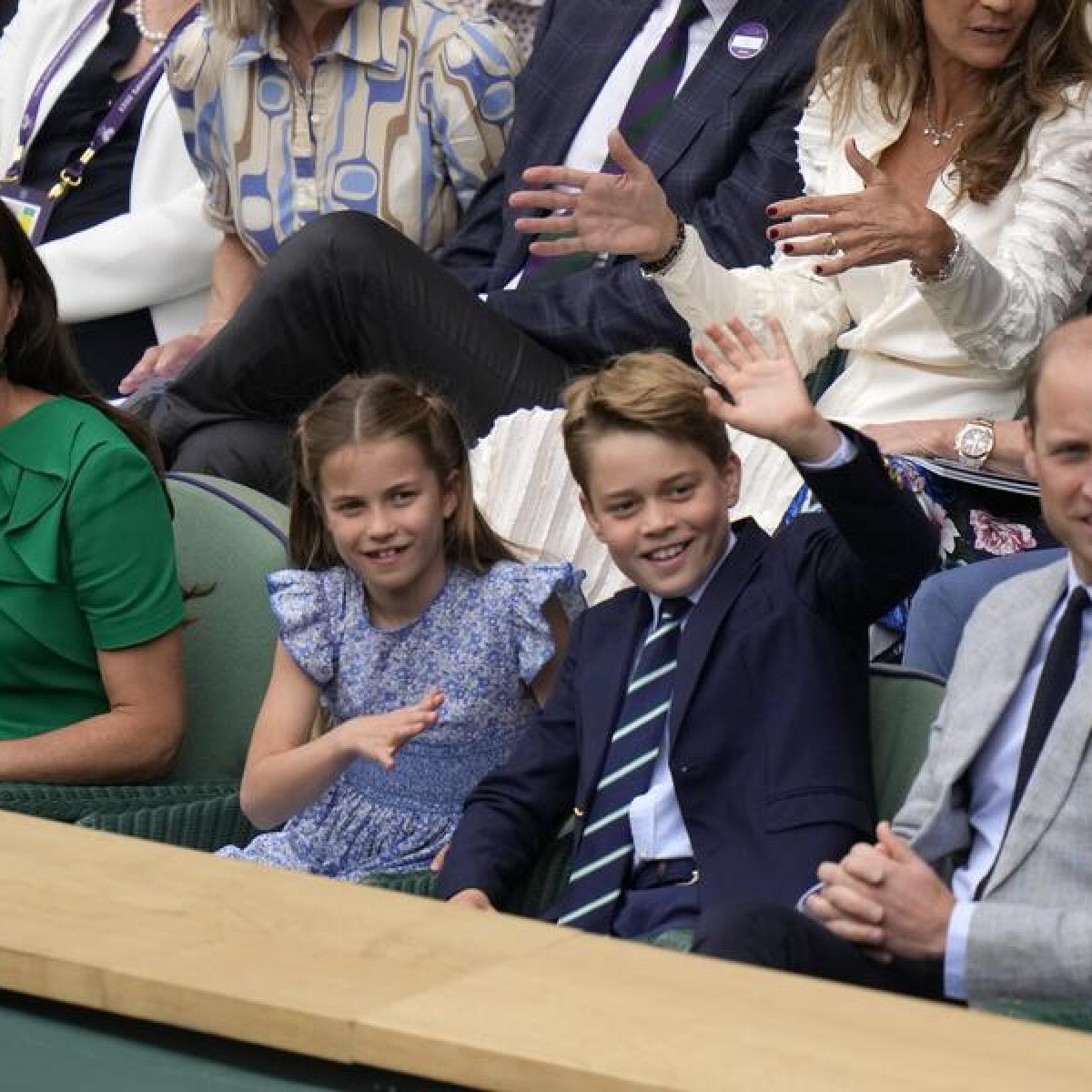 Prince William and Kate at Wimbledon with Charlotte and George