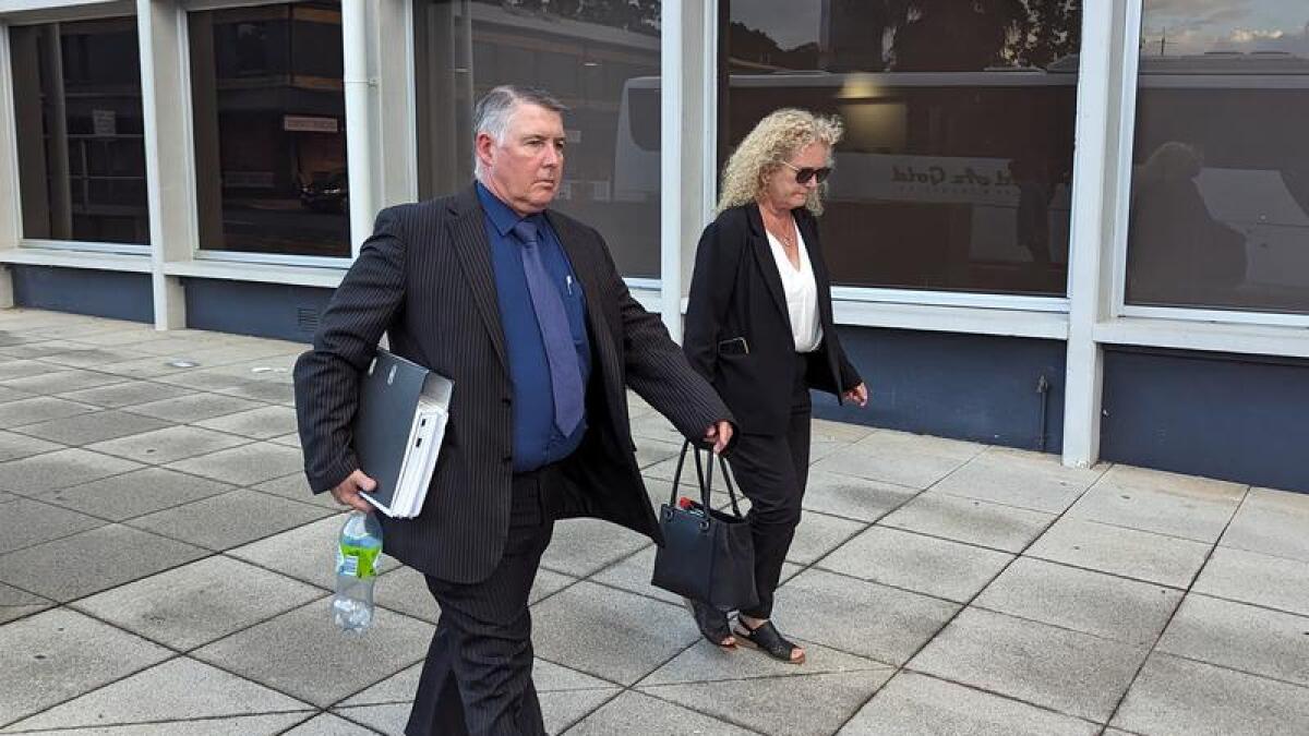 Glen Coleman (L) leaves Penrith District Court (file image)