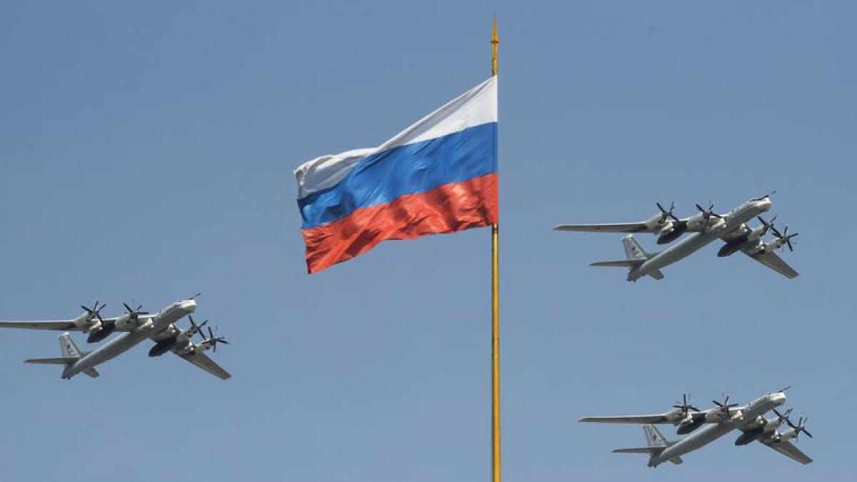 Russian Tu-95 strategic bombers
