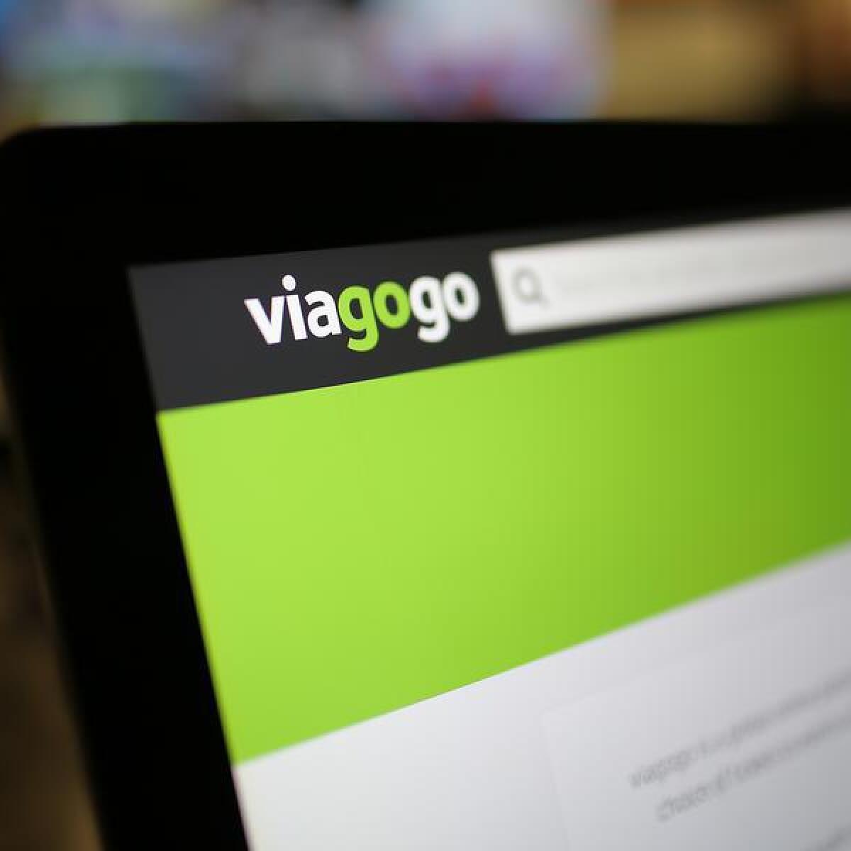 The Viagogo website in 2019.