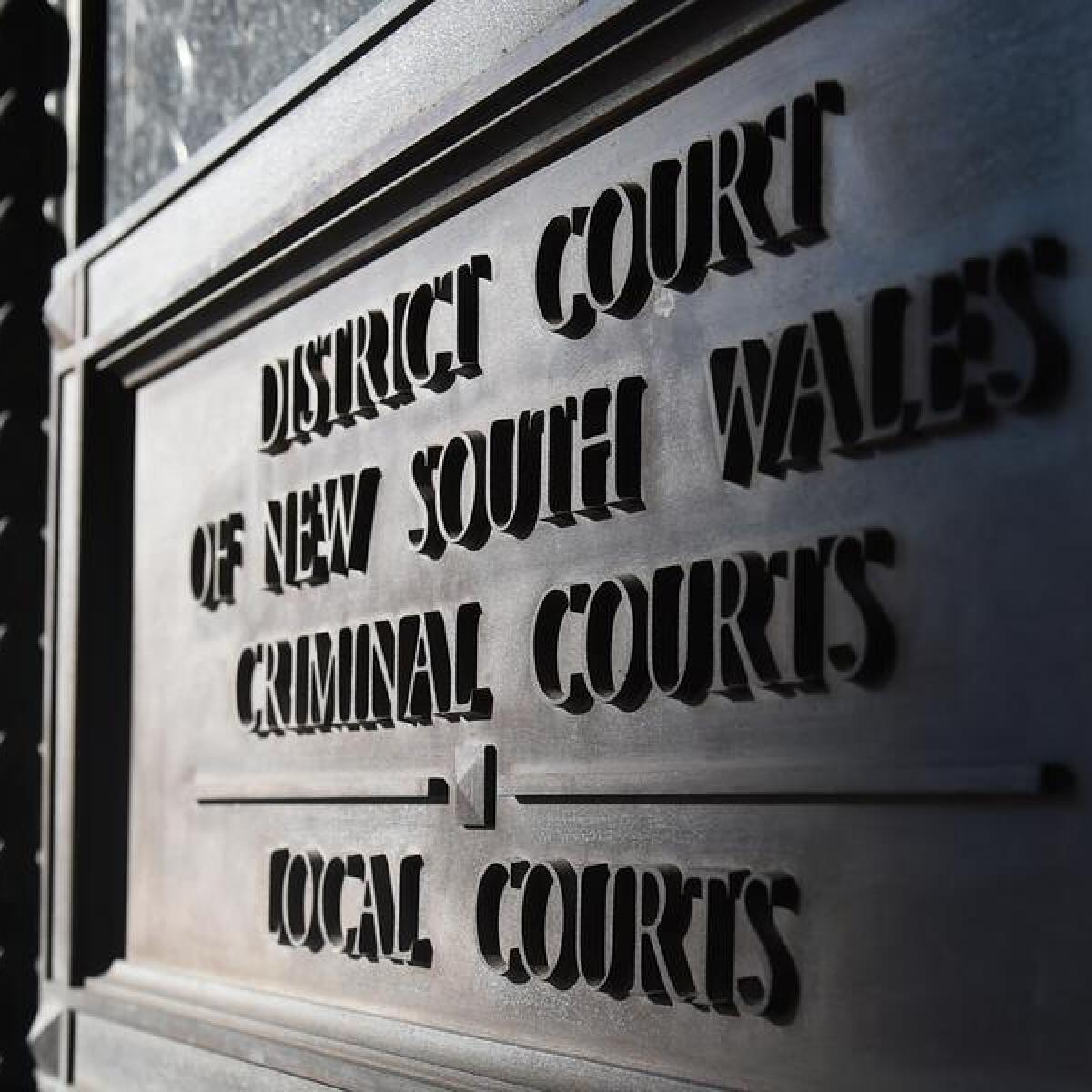 Court signage (file image)