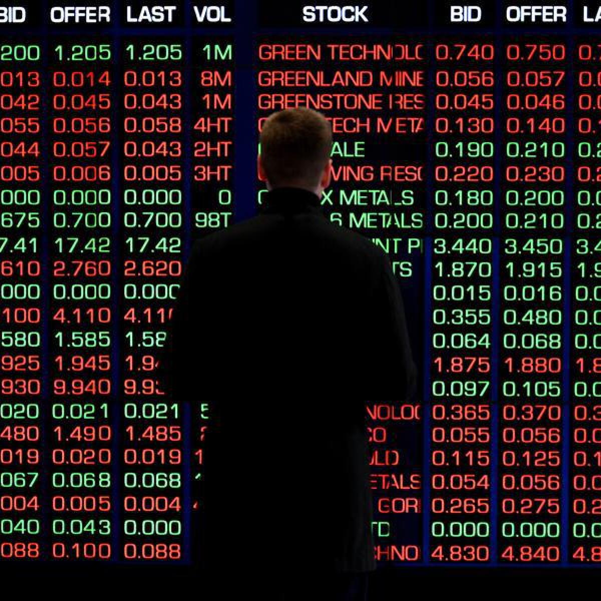 Indicator boards at the ASX in Sydney (file image)